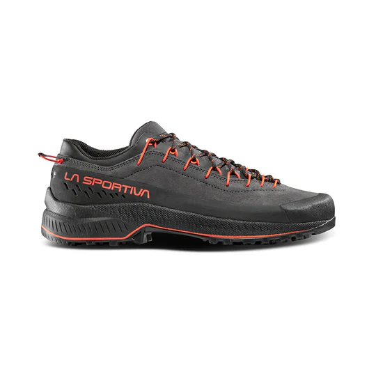 La Sportiva TX4 Evo Mens Approach Shoe - Carbon/Cherry Tomato - Image 3