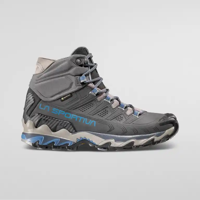 La Sportiva Ultra Raptor II Mid Leather GTX Womens Hiking Boot - Carbon/Atlantic - Image 3