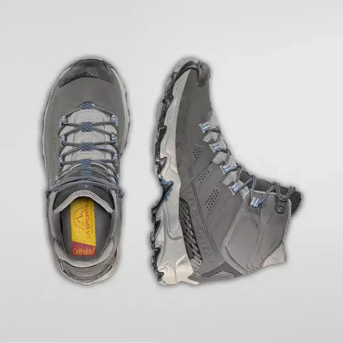La Sportiva Ultra Raptor II Mid Leather GTX Womens Hiking Boot - Carbon/Atlantic - Image 5