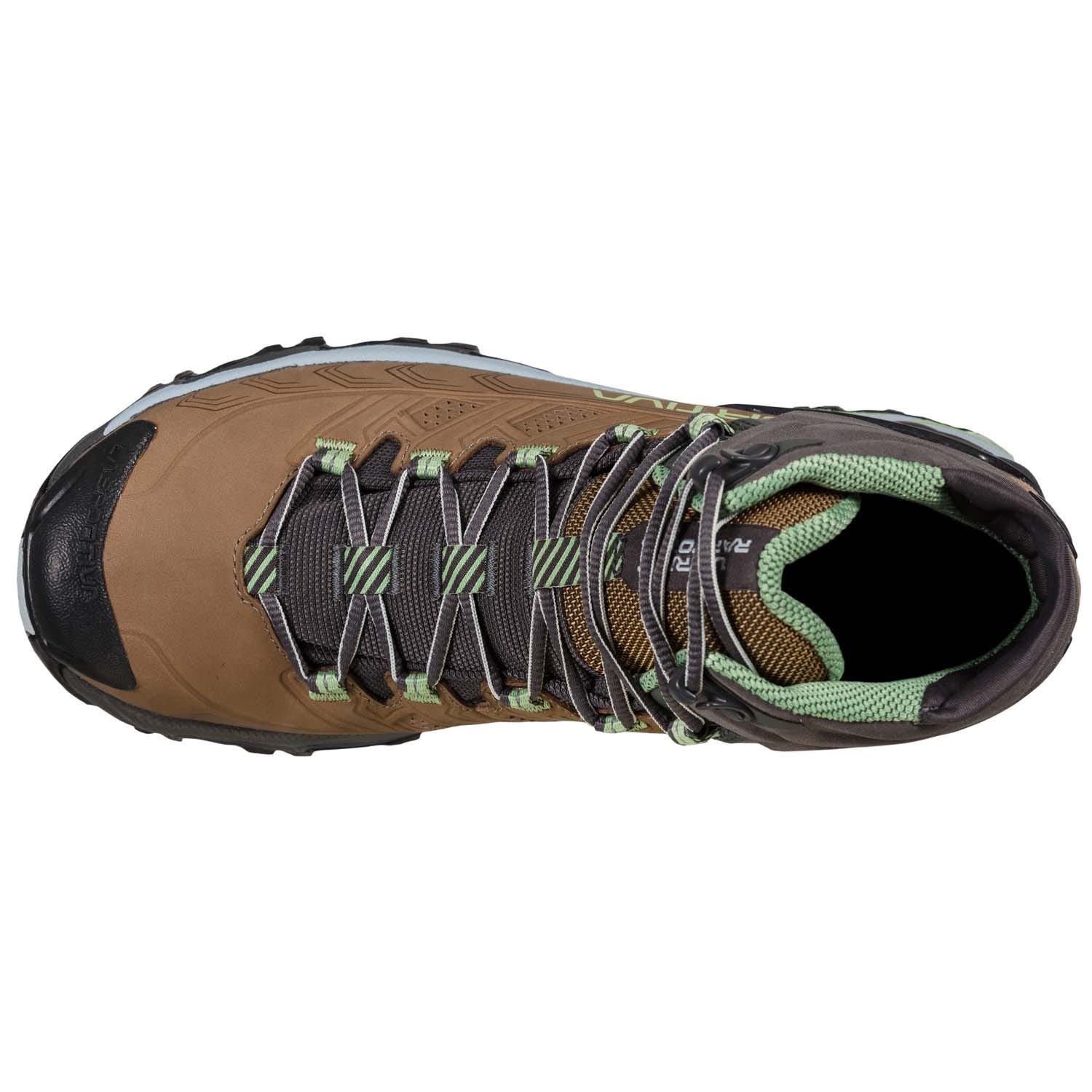 La Sportiva Ultra Raptor II Mid Leather GTX Womens Hiking Boot - Taupe/Sage - Image 3