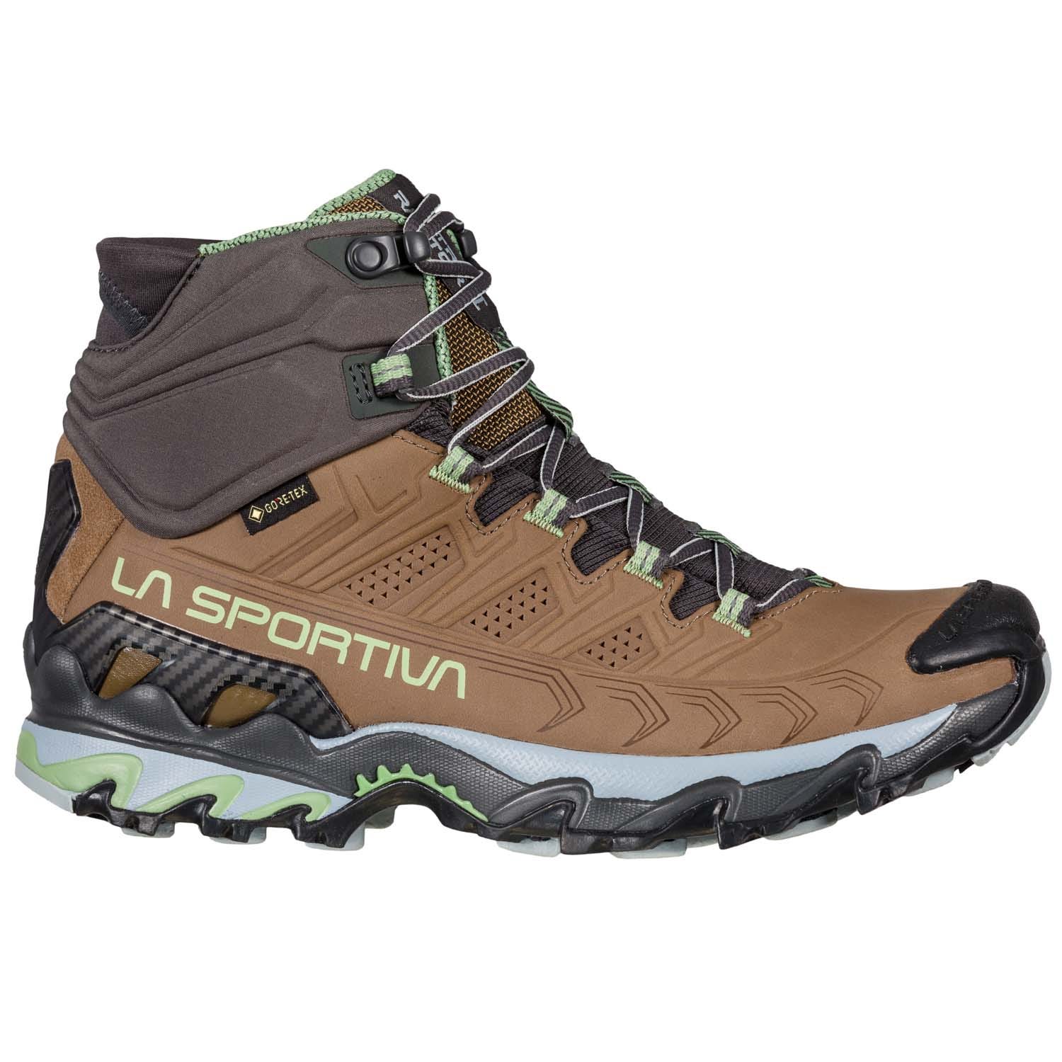 La Sportiva Ultra Raptor II Mid Leather GTX Womens Hiking Boot - Taupe/Sage - Image 6
