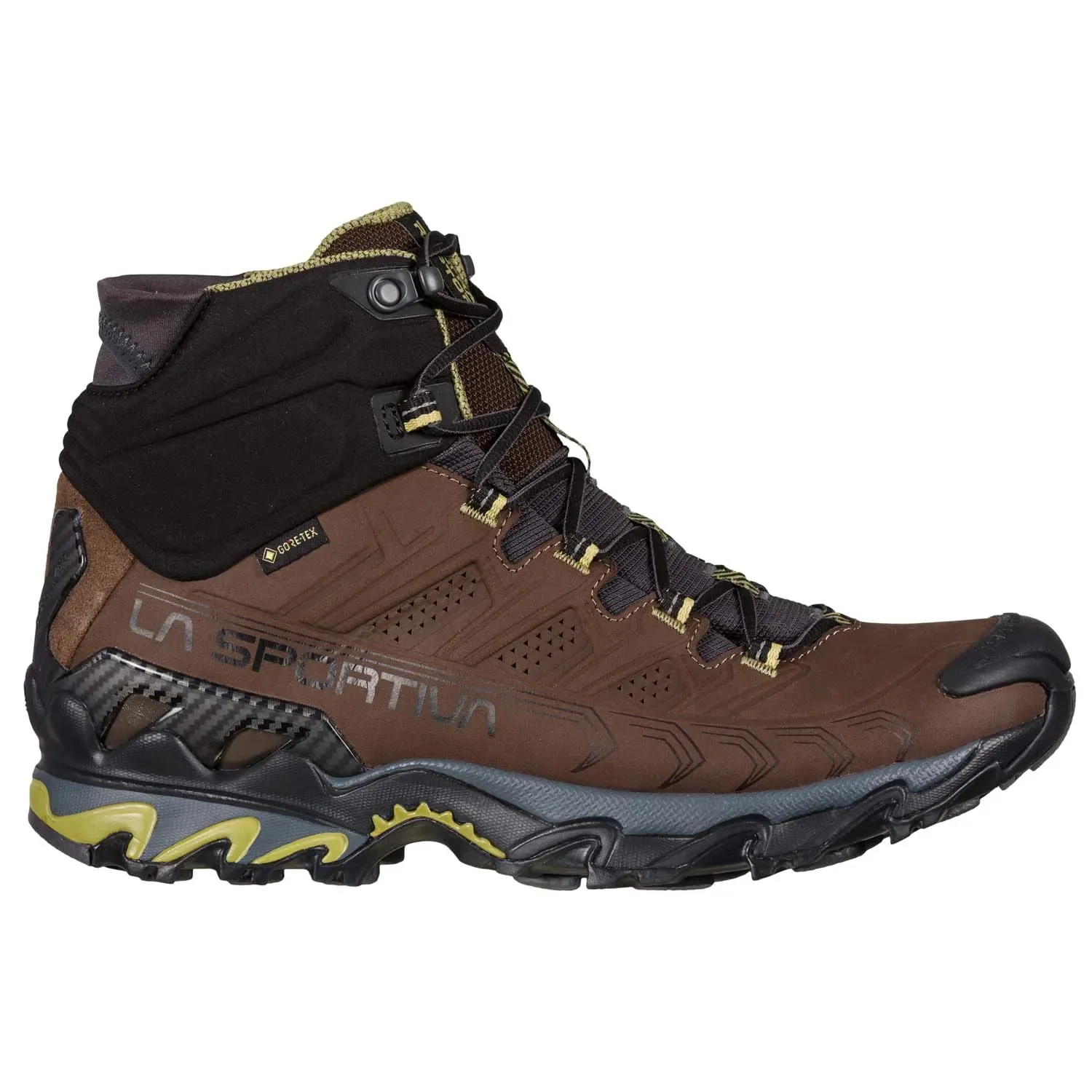La Sportiva Ultra Raptor II Mid Leather Wide GTX Mens Hiking Boot - Chocolate/Cedar - Image 2