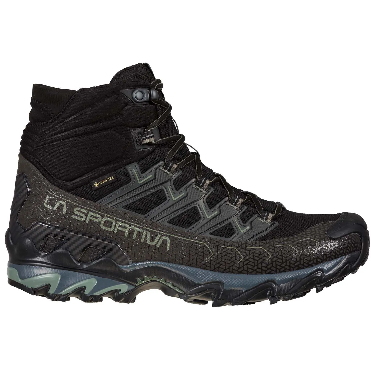 La Sportiva Ultra Raptor II Mid Wide GTX Mens Hiking Boot - Black/Clay - Image 2