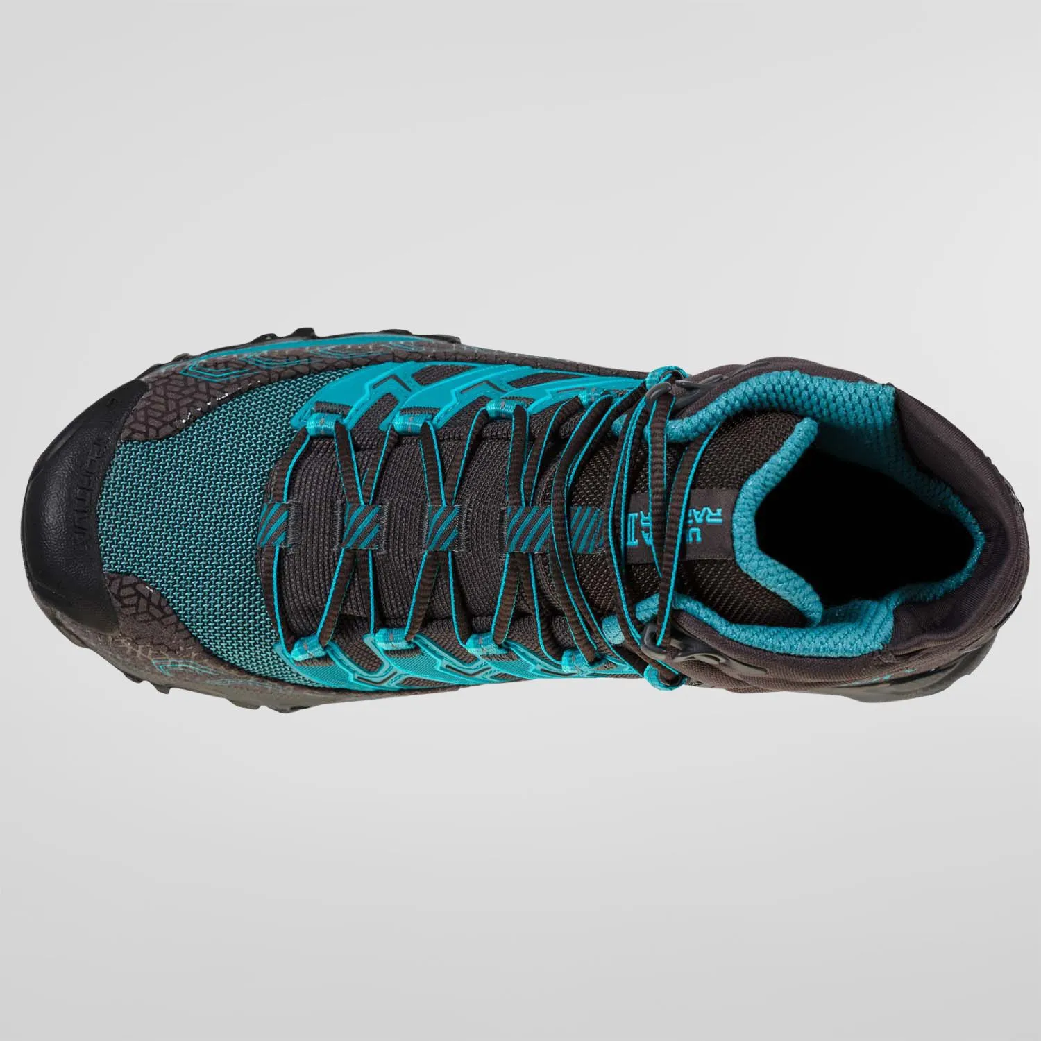 La Sportiva Ultra Raptor II Mid Wide GTX Womens Hiking Boot - Carbon/Topaz - Image 6