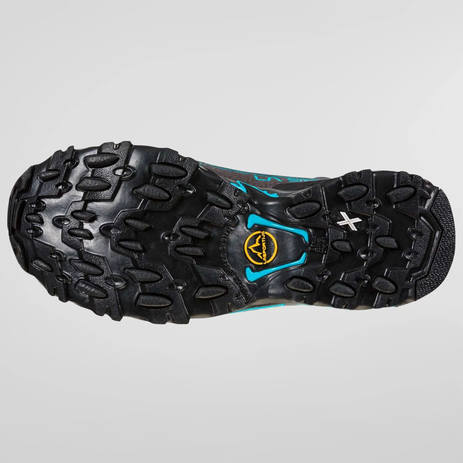 La Sportiva Ultra Raptor II Mid Wide GTX Womens Hiking Boot - Carbon/Topaz - Image 7