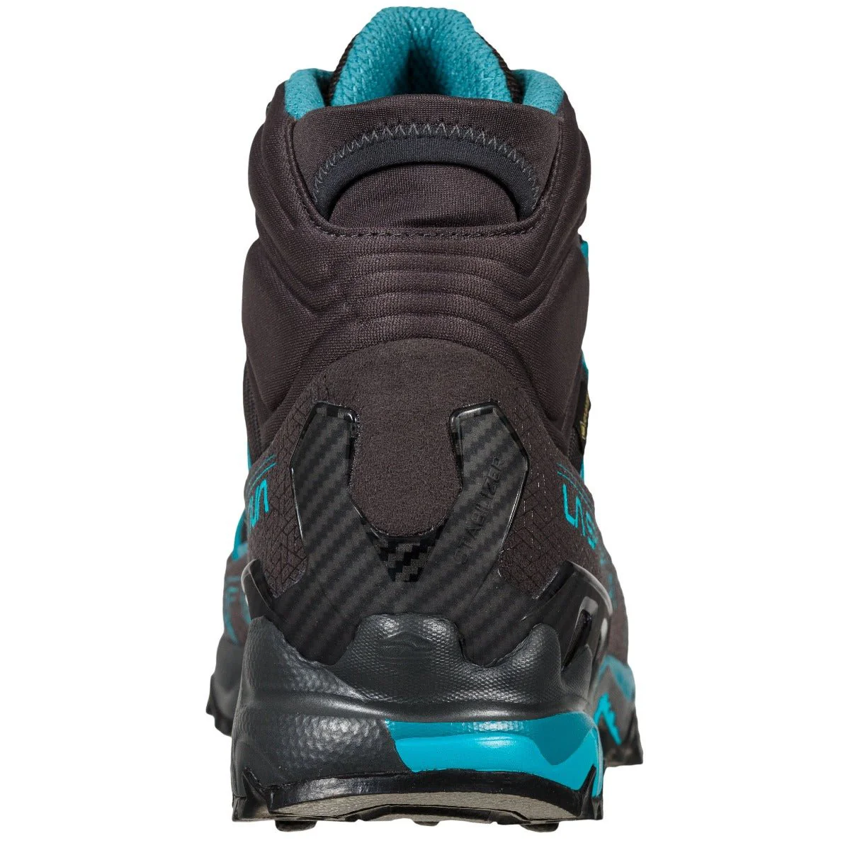 La Sportiva Ultra Raptor II Mid Wide GTX Womens Hiking Boot - Carbon/Topaz - Image 3