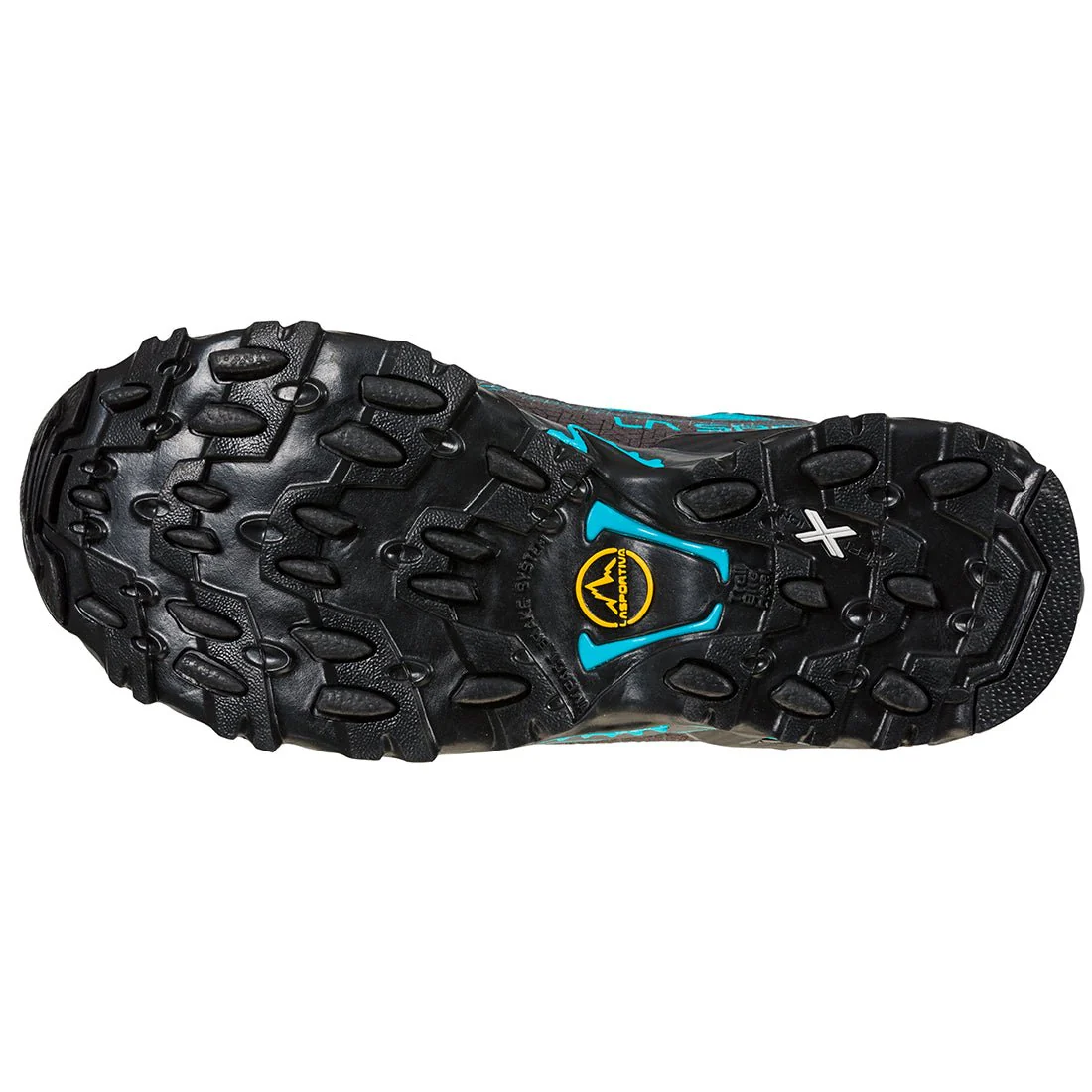 La Sportiva Ultra Raptor II Mid Wide GTX Womens Hiking Boot - Carbon/Topaz - Image 5