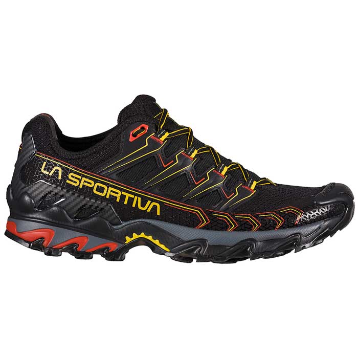 La Sportiva Ultra Raptor II Wide Mens Trail Running Shoe - Black/Yellow - Image 4