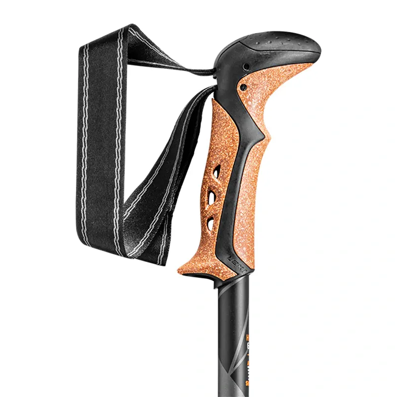 Leki Khumbu AS Hiking Poles - Dark Anthracite/Orange - Image 2
