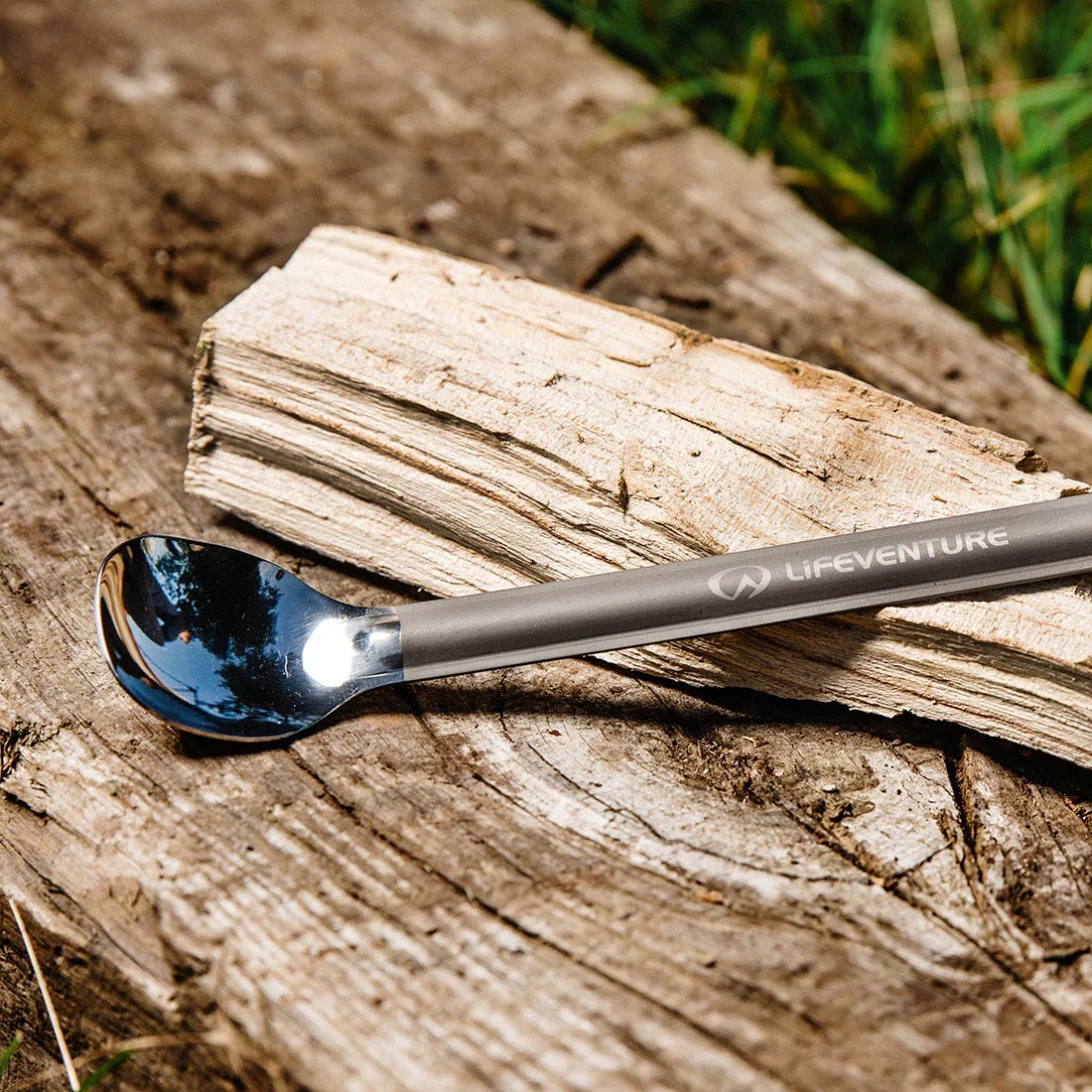 LifeVenture Titanium Long Handled Spoon - Image 2