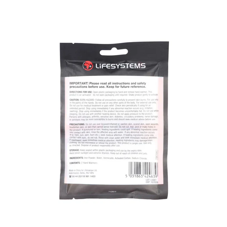 LifeSystems Air Activated Hand Warmers - Image 3