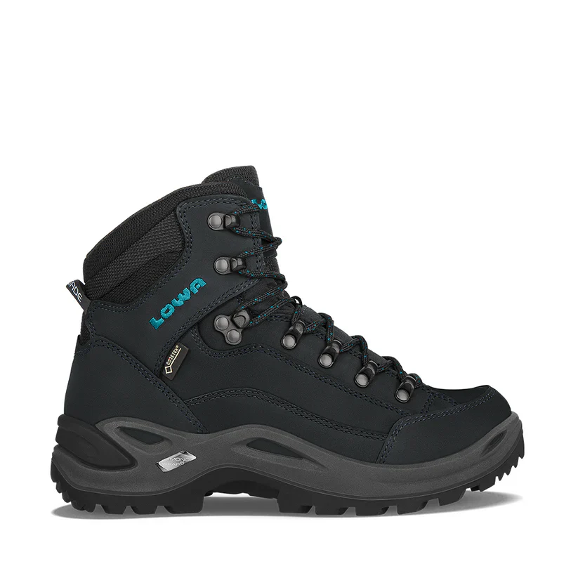 Lowa Renegade EVO GTX MID Womens Hiking Boot - Asphalt/Turquoise