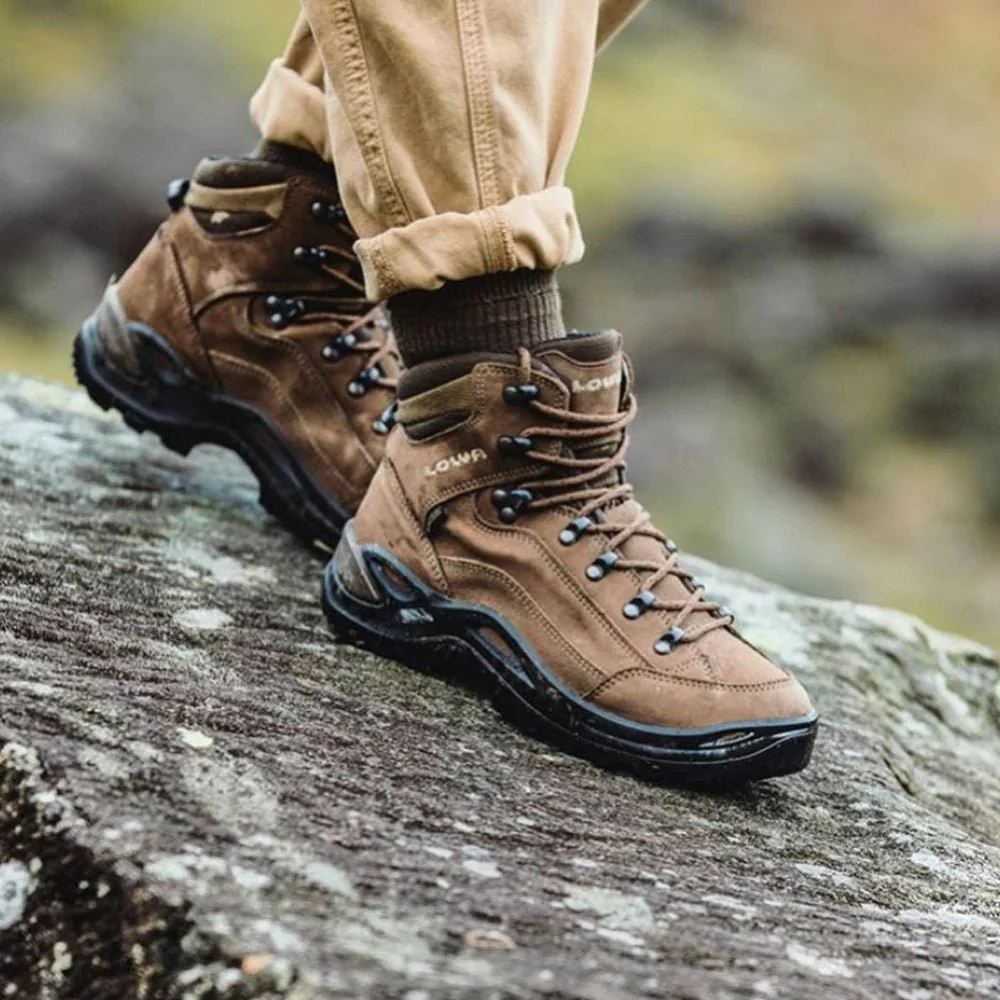 Lowa Renegade GTX MID Wide Mens Hiking Boot - Sepia - Image 4