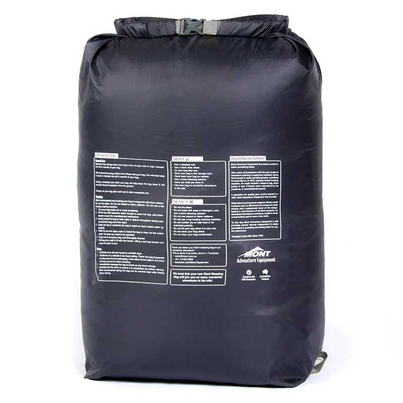 Mont Helium 300 Down Sleeping Bag - Vertical Baffles - Image 6