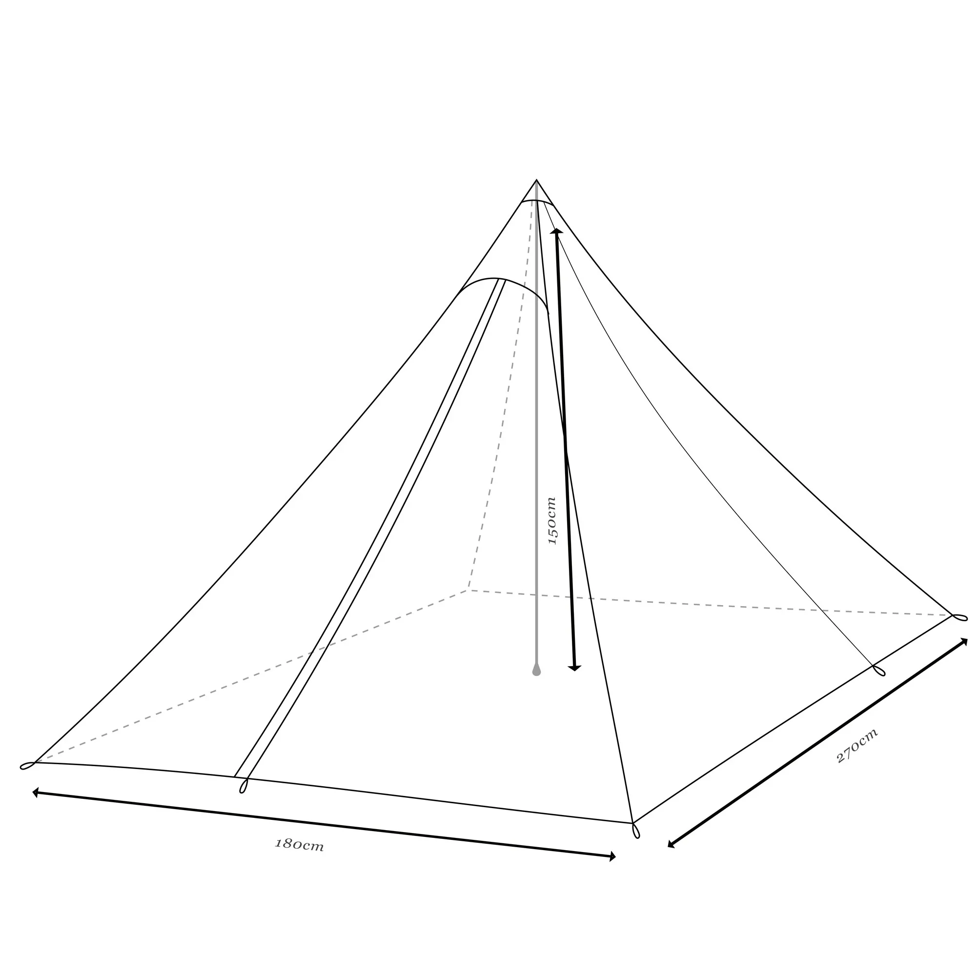 Mont Hypermid 2 Ultralight Pyramid Tent Shelter - Image 5