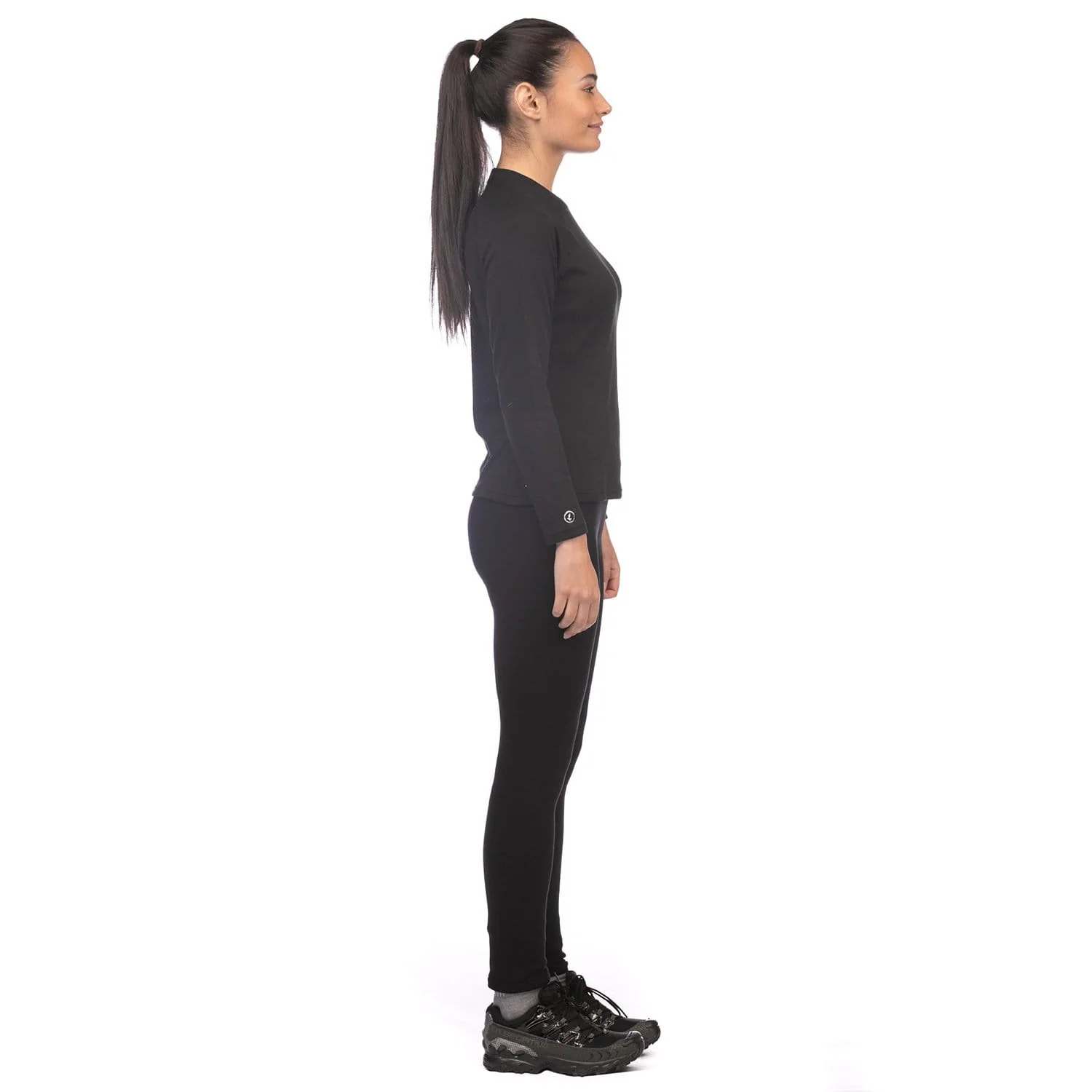 Mont Power Dry Crew Womens Long Sleeve Thermal Top - Black - Image 4