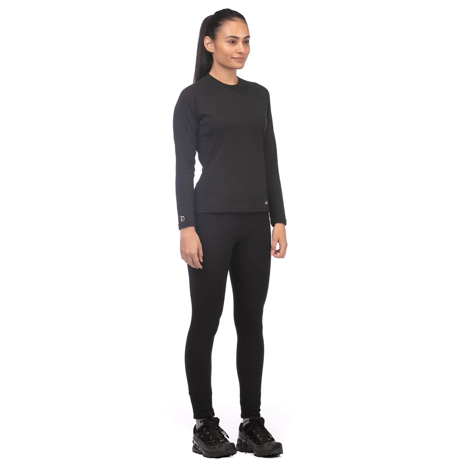 Mont Power Dry Crew Womens Long Sleeve Thermal Top - Black - Image 5
