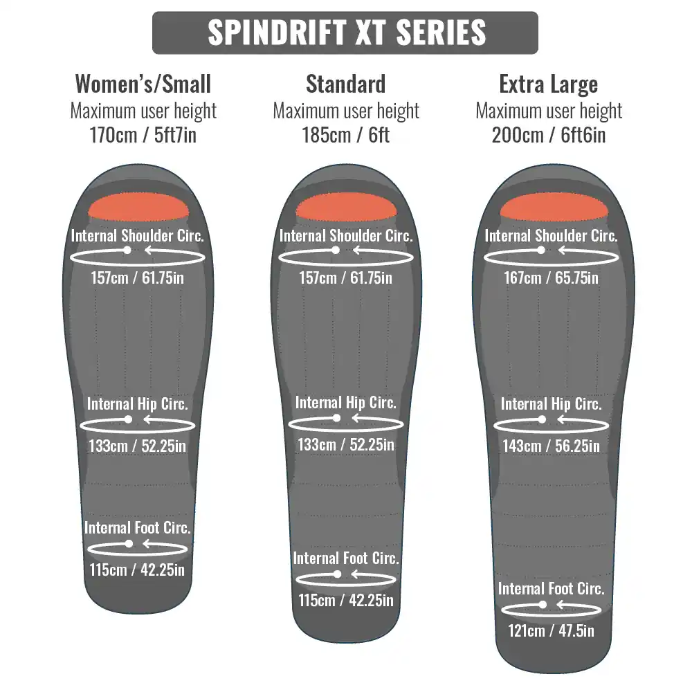 Mont Spindrift 1000 XT GEN2 Womens Sleeping Bag - Image 9