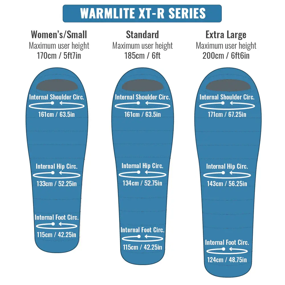 Mont Warmlite 550 XT-R Down Sleeping Bag - Standard - Image 6