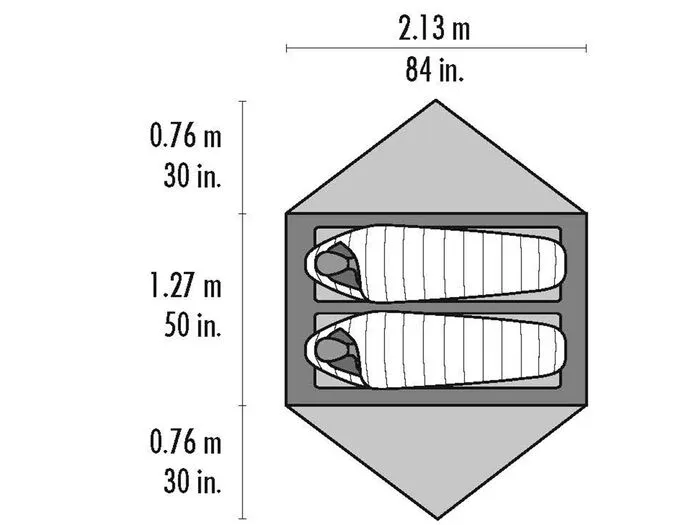 MSR Hubba Hubba 2 Person Tent Sahara - Image 9