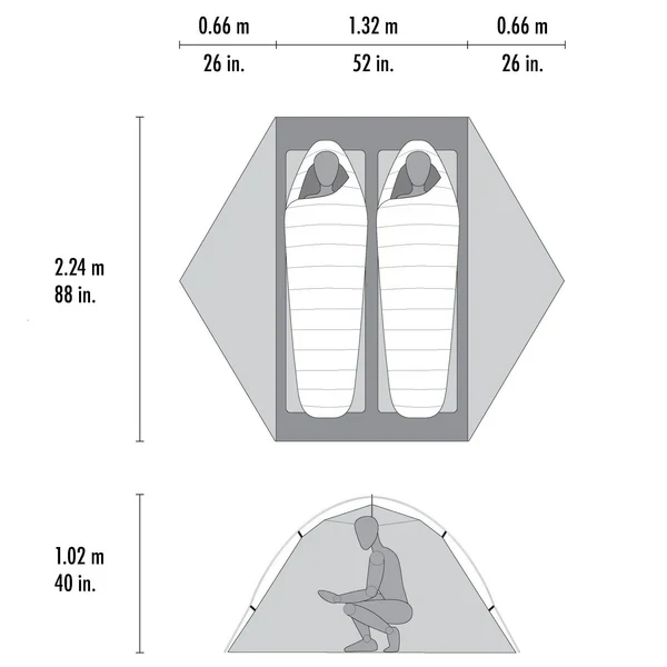 MSR Hubba Hubba LT 2 Person Tent - Image 8