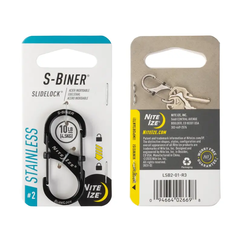 NiteIze S-Biner Stainless Steel SlideLock Accessory Carabiner - Image 2