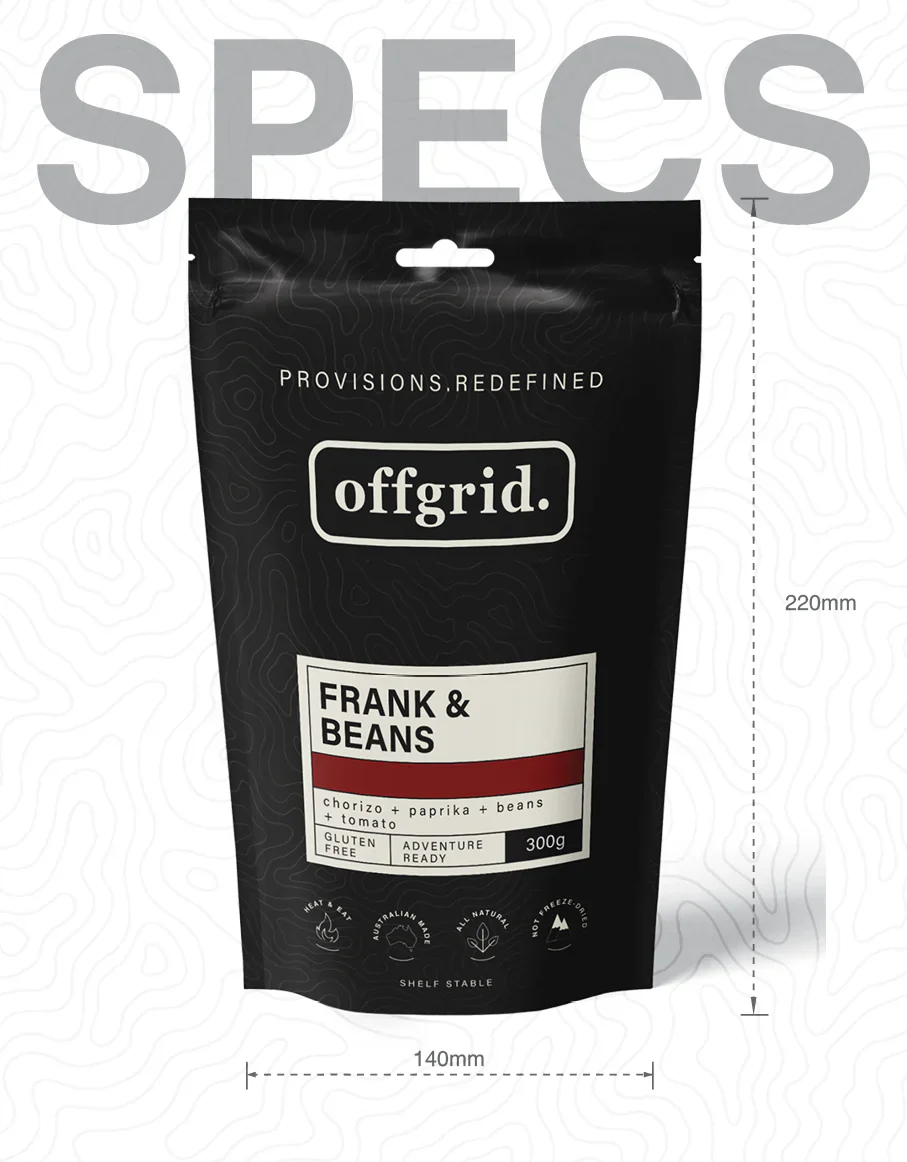 Offgrid Frank & Beans 300g Heat & Eat Meal - Image 6
