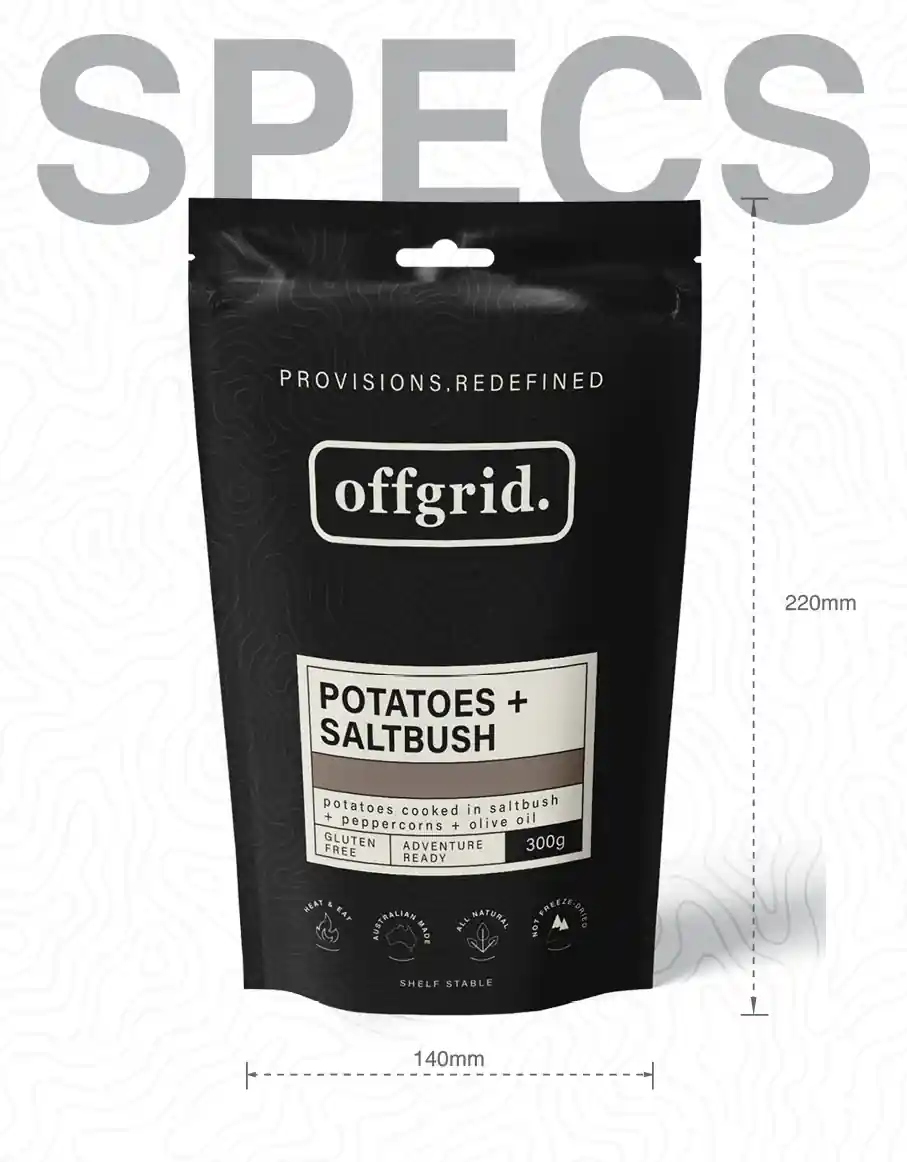 Offgrid Saltbush Potatoes 300g Heat & Eat Meal - Image 4