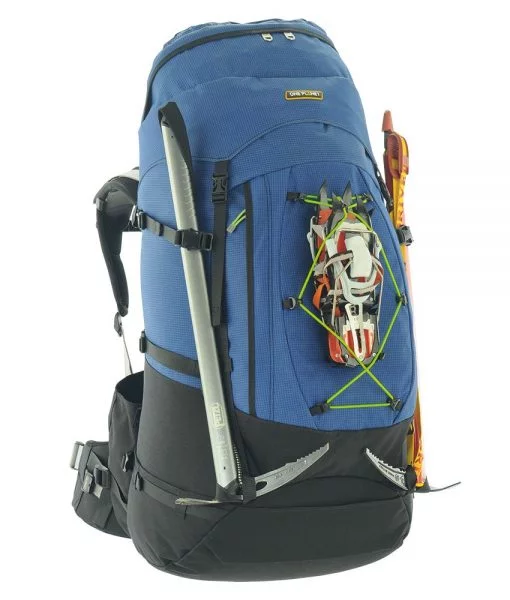 One Planet Tarkine 80-90 Litre Hiking Backpack - Pacific Blue/Black - Image 3