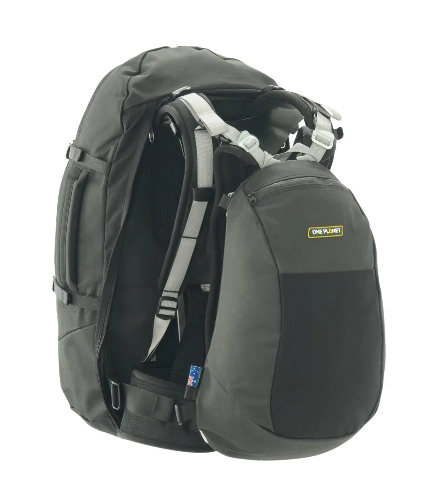 One Planet Wing it Travel Backpack - Black/Black - Image 3