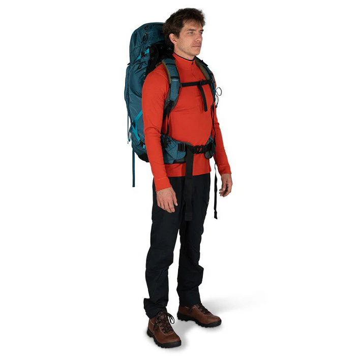 Osprey Atmos AG 65 Litre Mens Hiking Backpack - Venturi Blue - Image 3