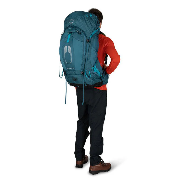Osprey Atmos AG 65 Litre Mens Hiking Backpack - Venturi Blue - Image 4