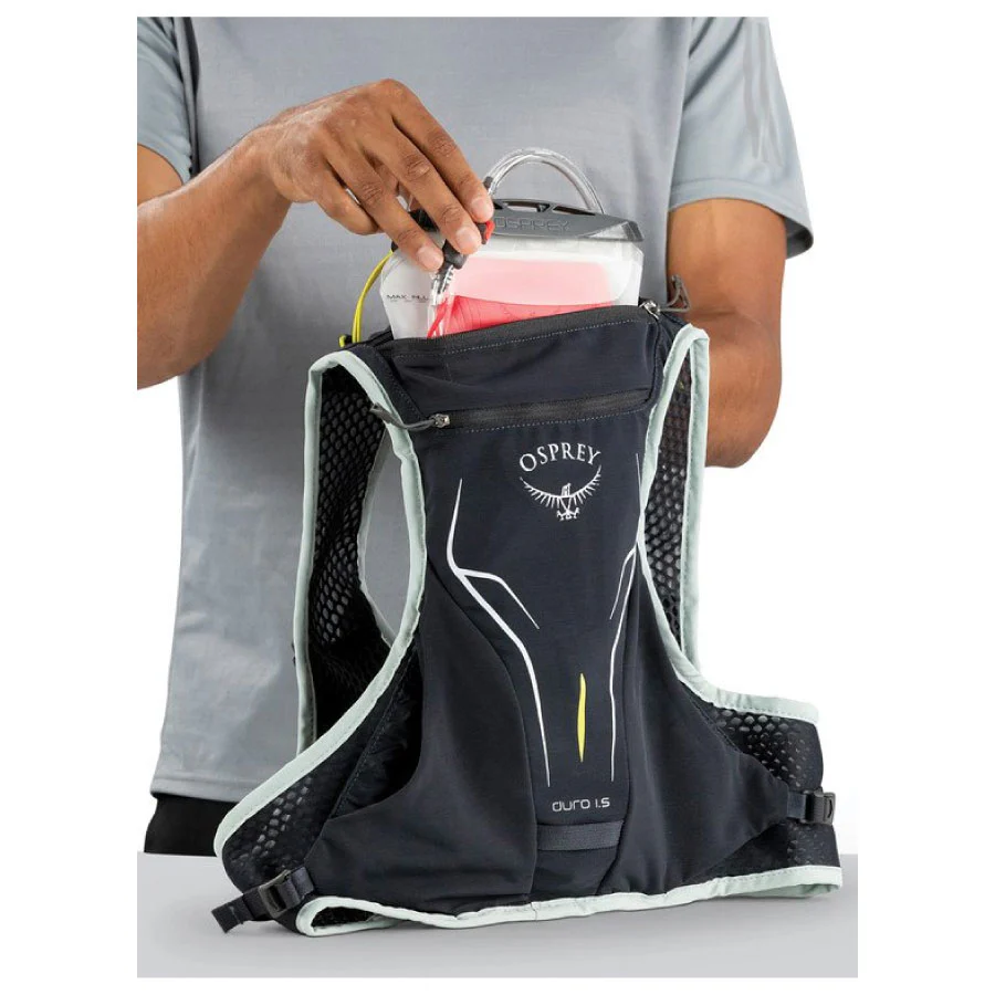 Osprey Duro 1.5 Trail Running Pack with 1.5 Litre Reservoir - Alpine Black - Image 3