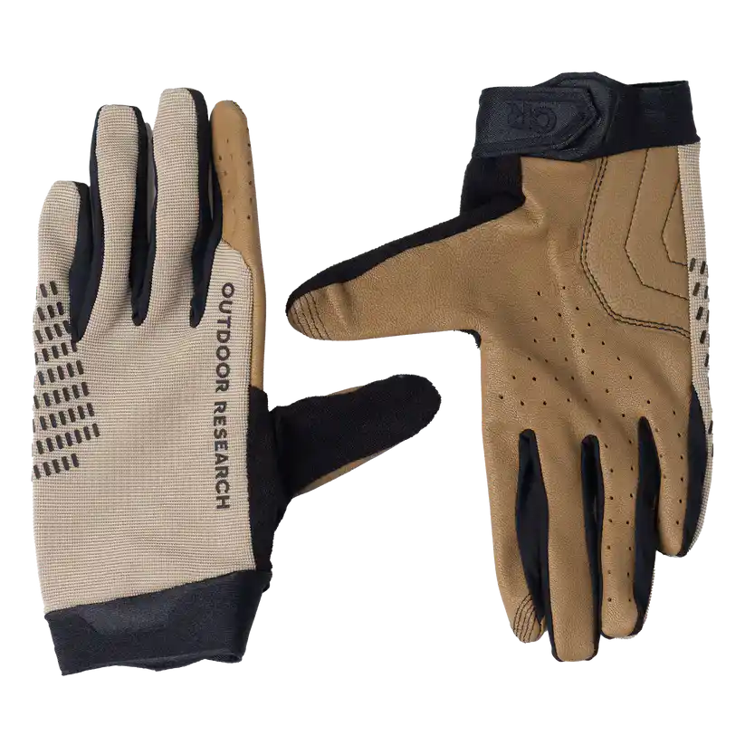 Outdoor Research Freewheel MTB Leather Palm Bike Gloves - Image 3