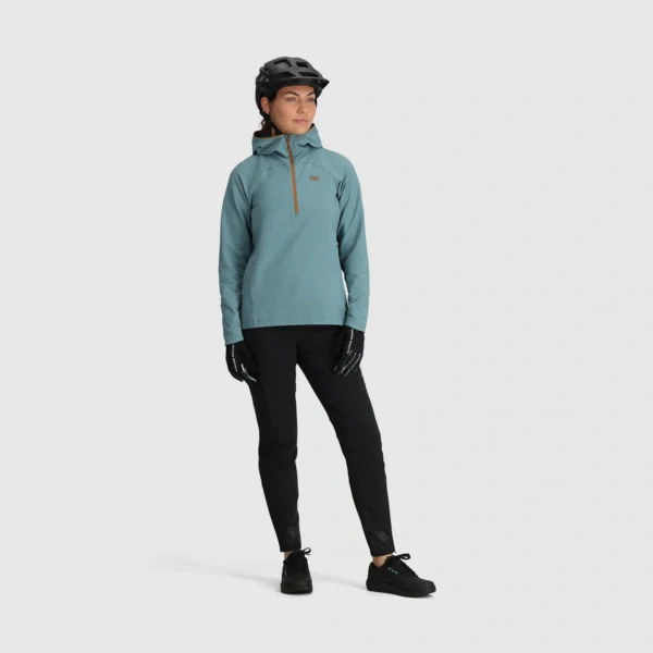 Outdoor Research Freewheel Womens Half Zip Hooded Jacket - Image 6