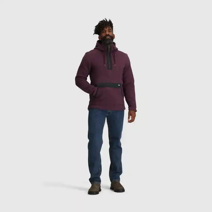 Outdoor Research Grayland Mens Fleece Hooded Pullover Top - Image 4