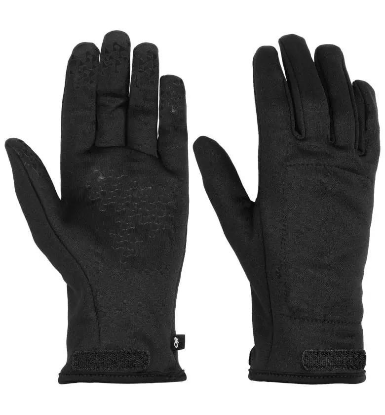 Outdoor Research Mens Arete Gloves - Black/Charcoal - Image 2