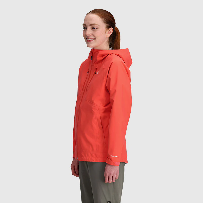Outdoor Research MicroGravity AscentShell Womens Waterproof Hooded Jacket - Image 3