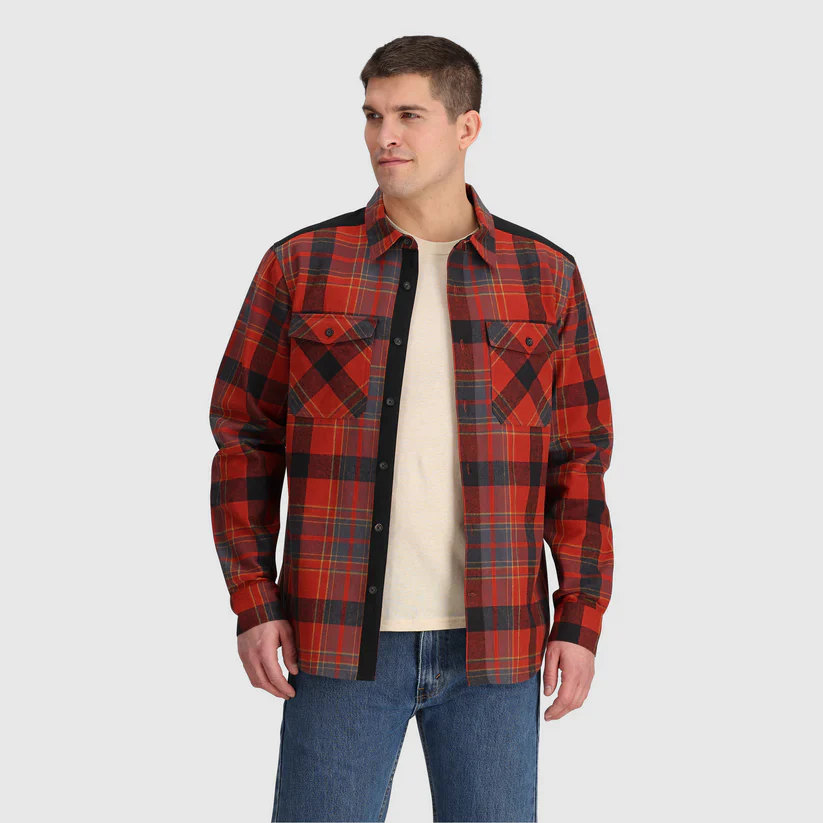 Outdoor Research Wallingford Mens Flannel Shirt Jacket - Image 3