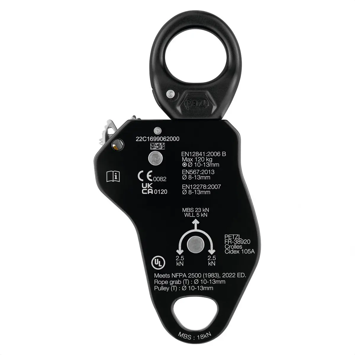 Petzl Pro Traxion Progress Capture Pulley with Swivel - Image 2
