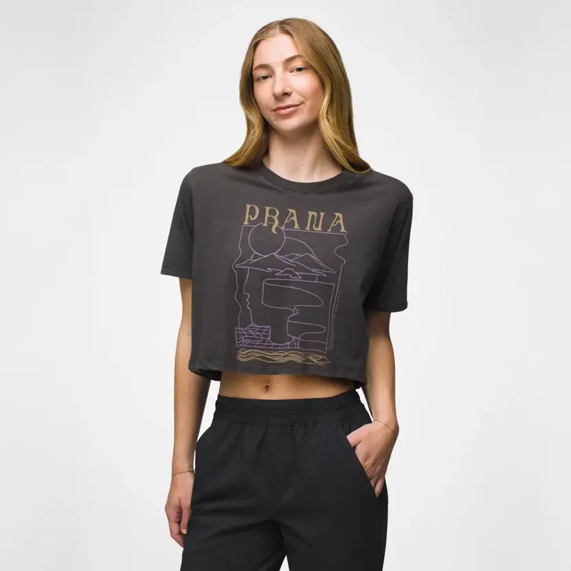 prAna Everyday VW Graphic Womens Crop T-Shirt - Image 4