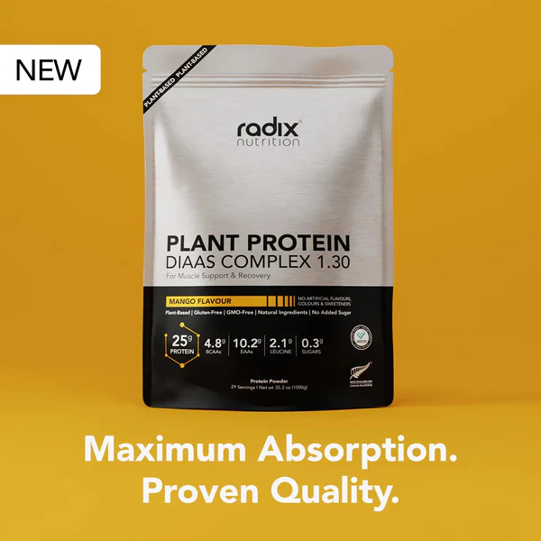 Radix Nutrition DIAAS Complex 1.30 Plant Protein Powder - 1kg - Image 5