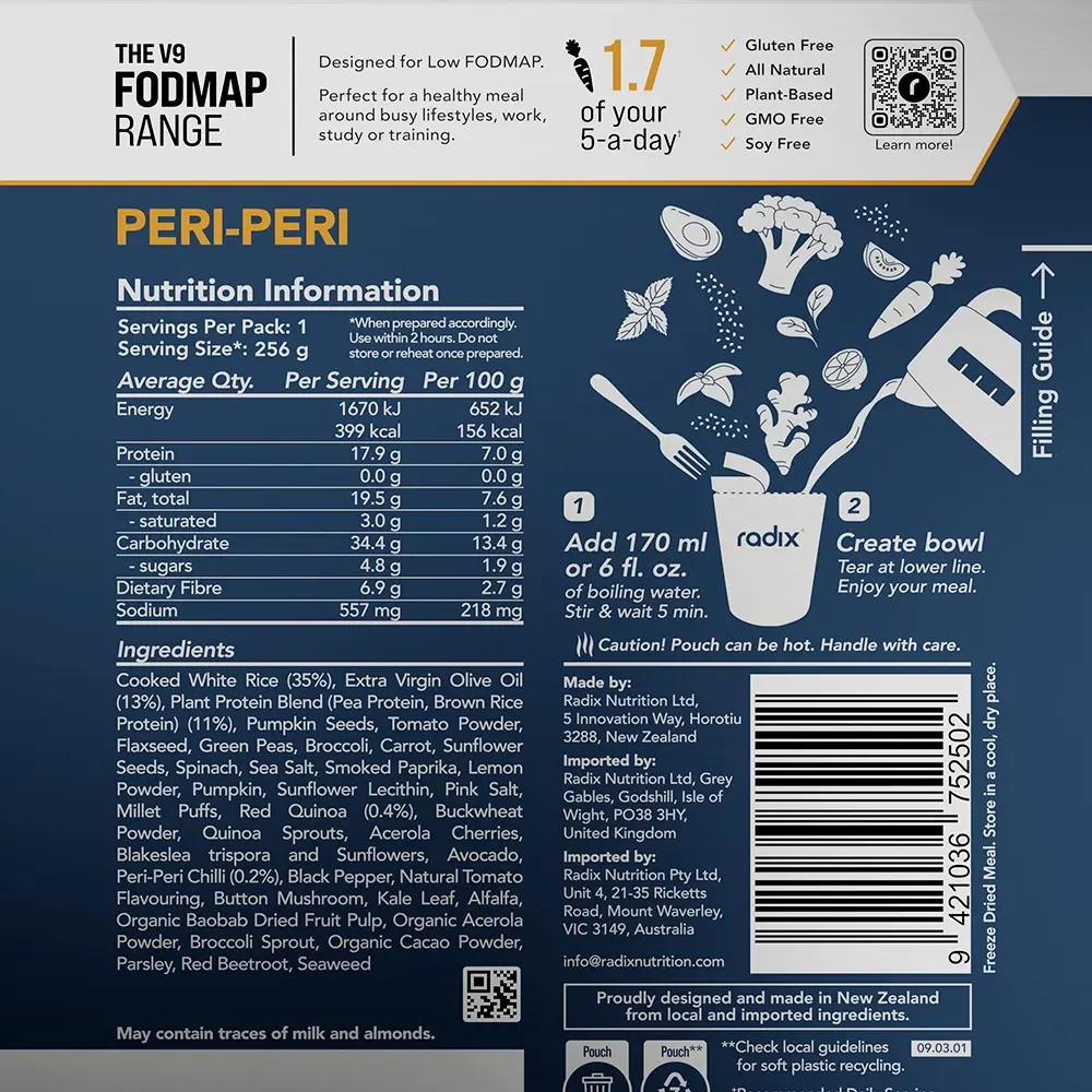 Radix Nutrition FODMAP Meals - 400 Kcal - Image 6