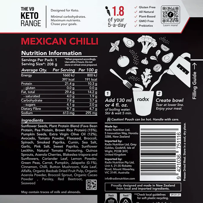 Radix Nutrition Keto Meals v9.0 - 600 Kcal - Image 6