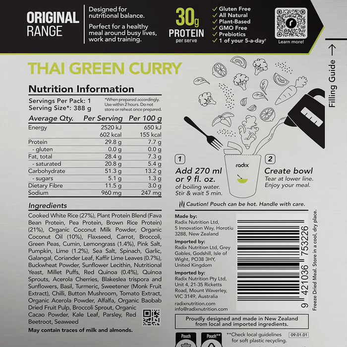 Radix Nutrition Original Meal - 600Kcal - Image 2