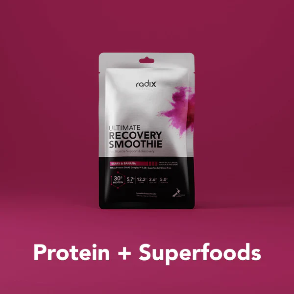 Radix Nutrition Ultimate Recovery Plant Protein Smoothie Powder - Single Serving - Image 3