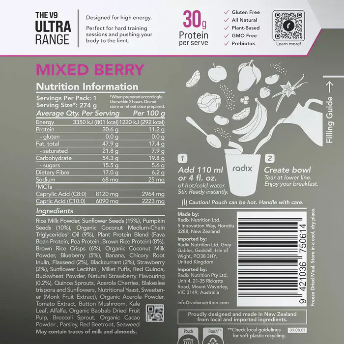 Radix Nutrition Ultra Breakfast - 800Kcal - Image 12