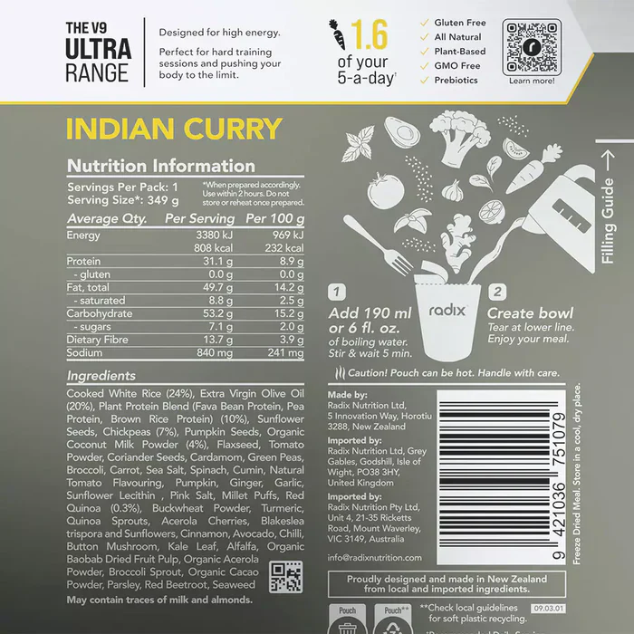 Radix Nutrition Ultra Meal - 800Kcal - Image 4
