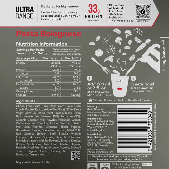 Radix Nutrition Ultra Meal - 800Kcal - Image 8