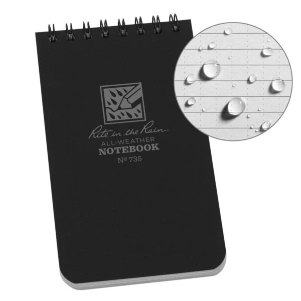 Rite in the Rain Polydura Waterproof Spiral Notebook - 3 x 5 - Image 3